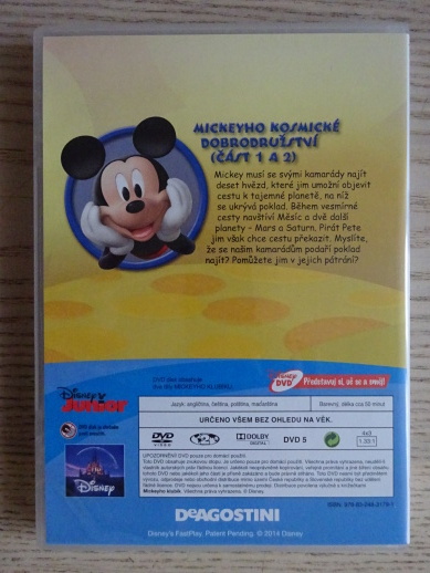 MICKEYHO KLUBÍK 43, MICKEY MOUSE, DVD FILM
