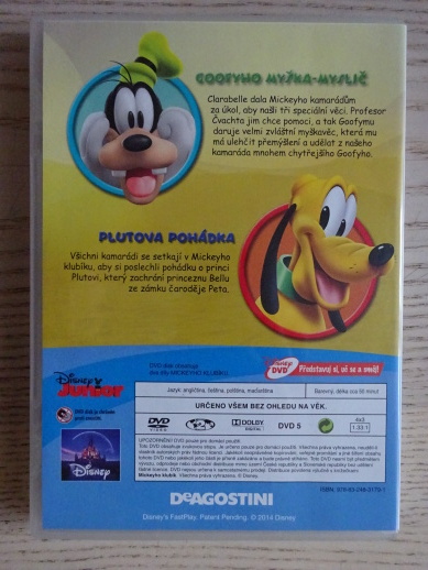 MICKEYHO KLUBÍK 44, MICKEY MOUSE, DVD FILM