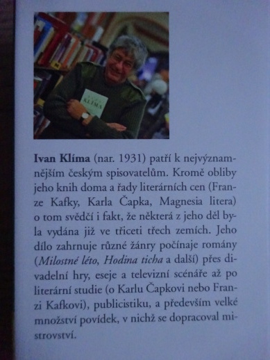 O LÁSCE, TICHU I ZRADĚ, IVAN KLÍMA, **an