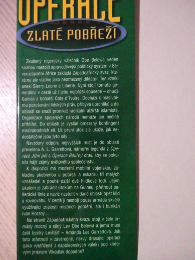 OPERACE ZLATÉ POBŘEŽÍ, JAMES COBB, **an