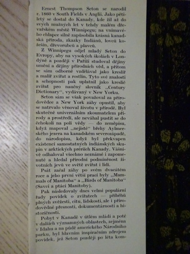 SETON ROLF ZÁLESÁK, ERNEST THOMPSON, **an