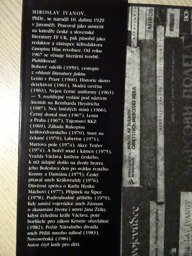 NEPRAVDĚPODOBNÉ PŘÍBĚHY ANEB JAK JSEM DĚLAL LITERATURU FAKTU, MIROSLAV IVANOV, **an