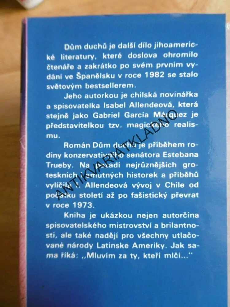 DŮM DUCHŮ, ISABEL ALLENDEOVÁ