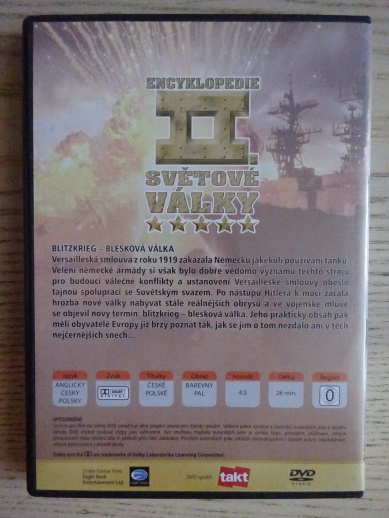 ENCYKLOPEDIE II. SVĚTOVÉ VÁLKY, BLIETZKRIEG, DVD FILM