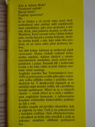 TAJNÝ DENÍK ADRIANA MOLEA, SUE TOWNSENDOVÁ, **an