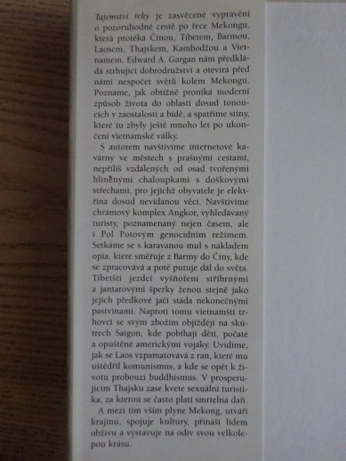 TAJEMSTVÍ ŘEKY, ROK NA MEKONGU, EDWARD A. GARGAN, **an