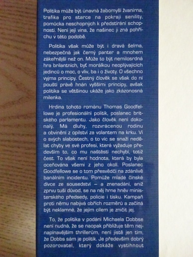 PROTI PRAVIDLŮM, MICHAEL DOBBS, **an