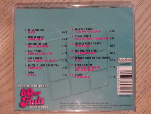 80ER KULT, FEIER DEINE JUGEND!, CD HUDBA