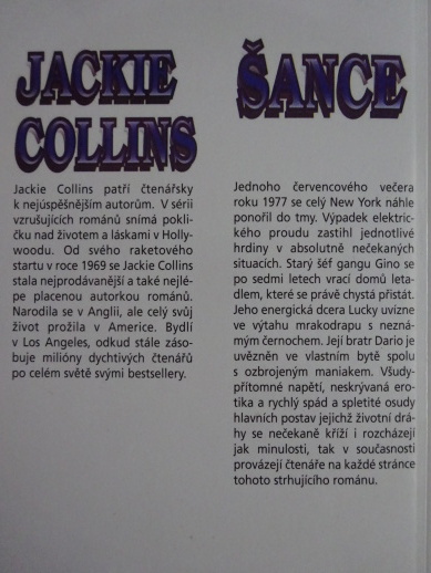 ŠANCE, JACKIE COLLINS, **an