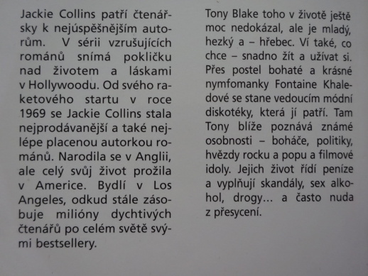 HŘEBEC, JACKIE COLLINS, **an