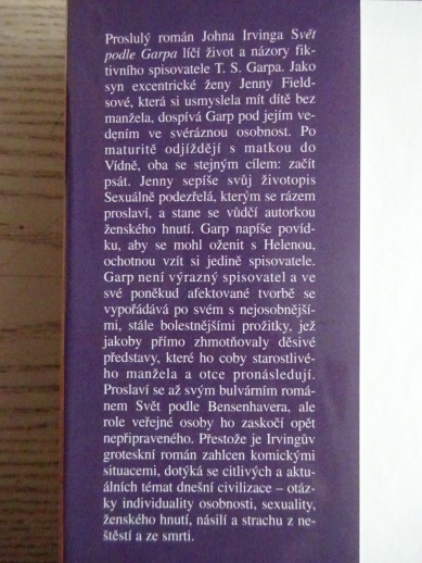 SVĚT PODLE GARPA, JOHN IRVING, **an