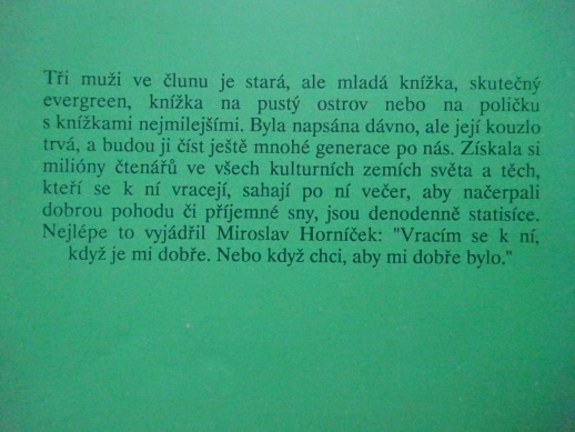 TŘI MUŽI VE ČLUNU (O PSU NEMLUVĚ), JEROME KLAPKA JEROME, **an