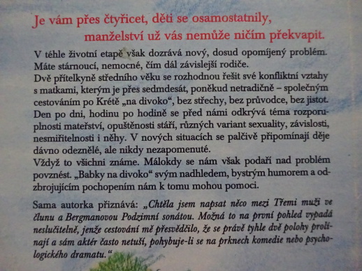 BABKY NA DIVOKO, MILENA HOLCOVÁ, **an