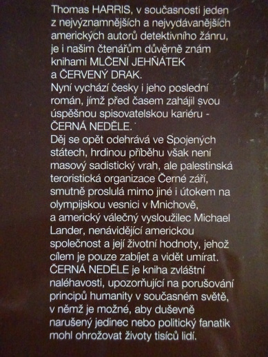 ČERNÁ NEDĚLE, THOMAS HARRIS, **an