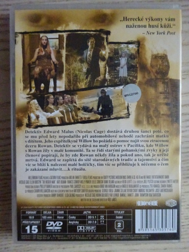 RITUÁL, DVD FILM 