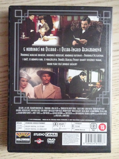 VRAŽDA V ORIENT EXPRESU, DVD FILM