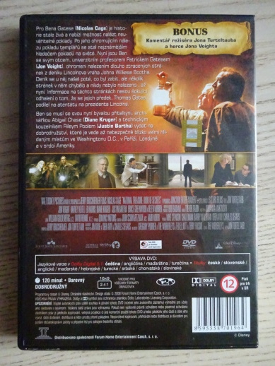 LOVCI POKLADŮ 2, DVD FILM