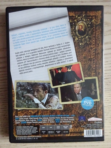 SHERLOCK HOLMES A DOKTOR WATSON, 3 DÍLY, DVD FILM