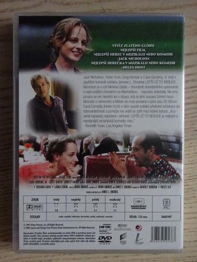 LEPŠÍ UŽ TO NEBUDE, DVD FILM 