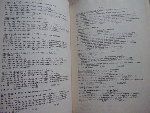 ČESKOSLOVENSKÉ FILMY VE FILMOVÉ DISTRIBUCI I., DLOUHÉ HRANÉ ZVUKOVÉ FILMY, **an