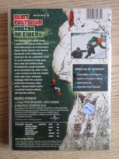 VRAŽDA NA EIGERU, DVD FILM