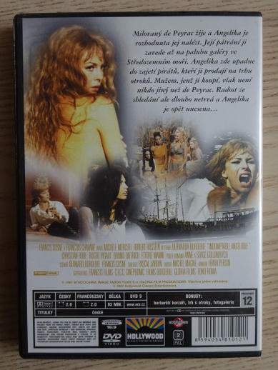 NEZKROTNÁ ANGELIKA, DVD FILM