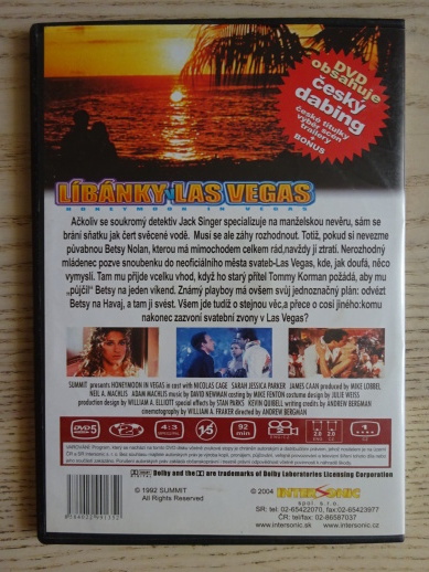 LÍBÁNKY V LAS VEGAS, DVD FILM