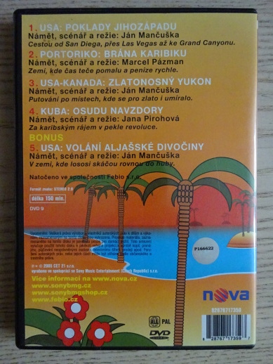 NOVÁ CESTOMÁNIE, AMERIKA, DVD FILM