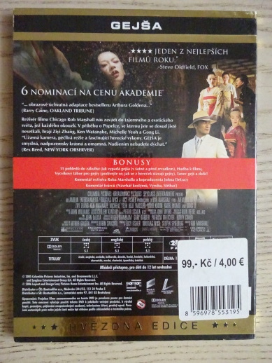 GEJŠA, DVD FILM