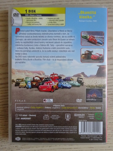 AUTA, DVD FILM