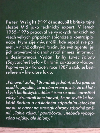 LOVEC ŠPIONŮ, PETER WRIGHT, **an