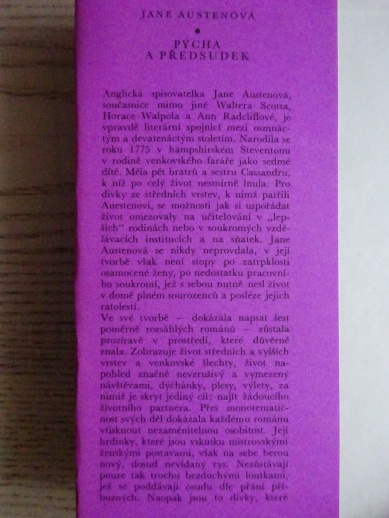 PÝCHA A PŘEDSUDEK, JANE AUSTENOVÁ, **an