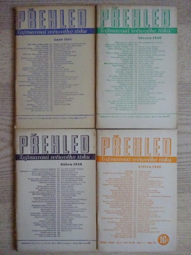 PŘEHLED, ZAJÍMAVOSTI SVĚTOVÉHO TISKU, VÁLKA, HUMOR, SATIRA, 12 KUSŮ, **an