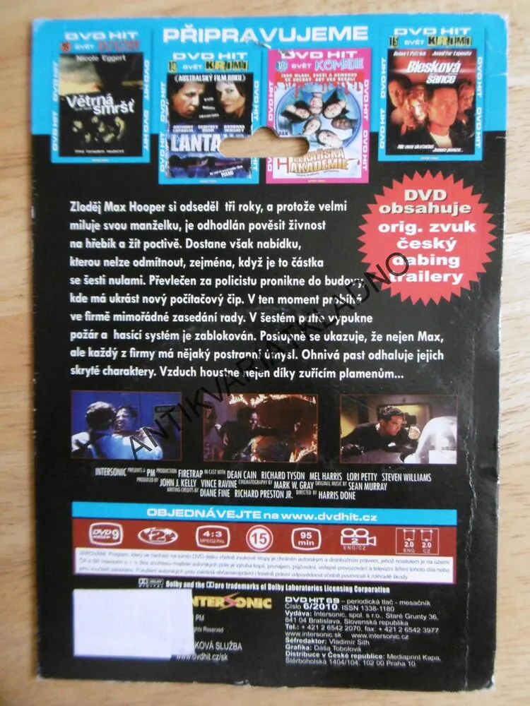 OHNIVÁ PAST, FIRETRAP, DVD FILM