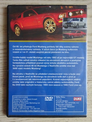 FORD MUSTANG, LEGENDA ŽIJE DÁLE, DVD FILM