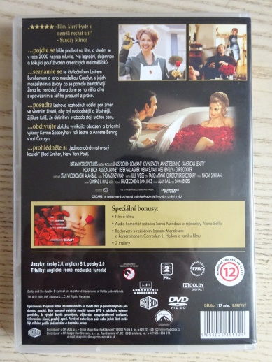 AMERICKÁ KRÁSA, DVD FILM