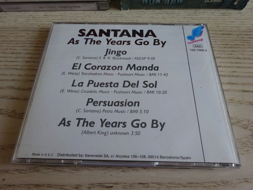 SANTANA, AS THE YEARS GO BY, CD HUDBA