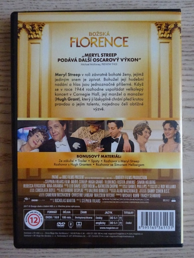 BOŽSKÁ FLORENCE, DVD FILM
