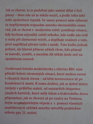 MODERNÍ ETIKETA ANEB DOBRÉ MRAVY S HUMOREM, SANDI TOKSVIG, **an