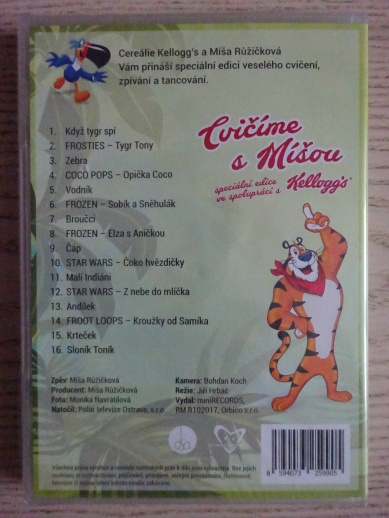 CVIČÍME S MÍŠOU, CVIČENÍ PRO DĚTI, DVD FILM