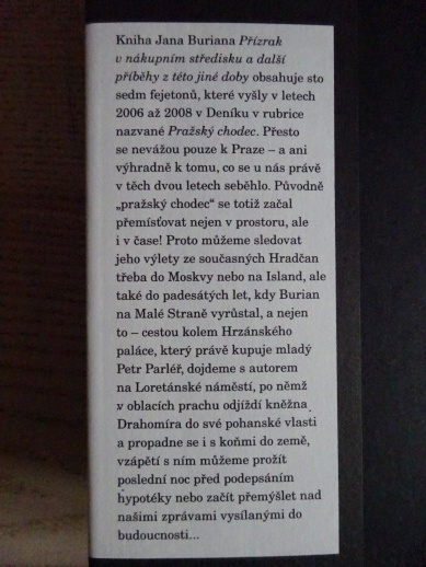PŘÍZRAK V NÁKUPNÍM STŘEDISKU, JAN BURIAN - AUTOGRAM, **an