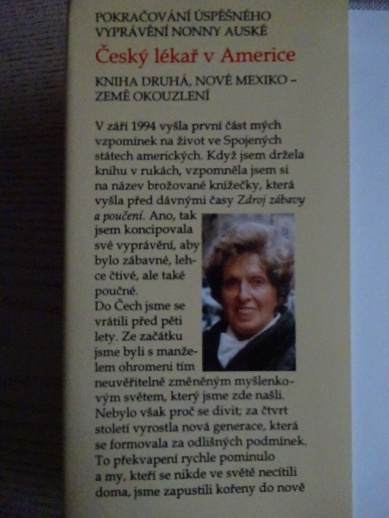 ČESKÝ LÉKAŘ V AMERICE, NONNA AUSKÁ, **an