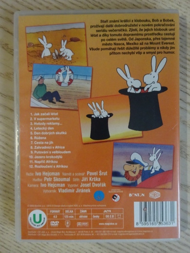 BOB A BOBEK NA CESTÁCH, KRÁLÍCI Z KLOBOUKU 1, DVD FILM