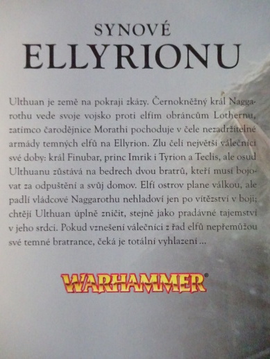 SYNOVÉ ELLYRIONU, WARHAMMER, GRAHAM MCNEILL, **an