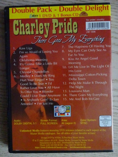 CHARLEY PRIDE, DVD HUDBA
