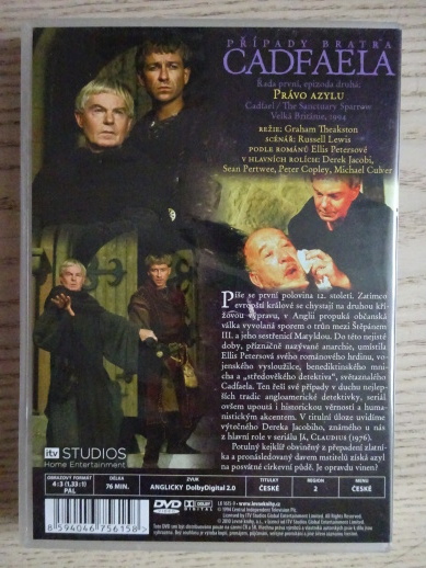 PŘÍPADY BRATRA CADFAELA, PRÁVO AZYLU, DVD FILM
