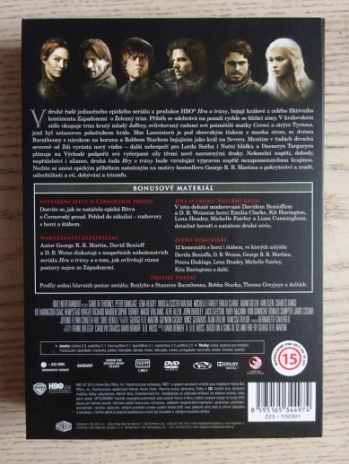 HRA O TRŮNY, DRUHÁ SÉRIE, DVD FILM