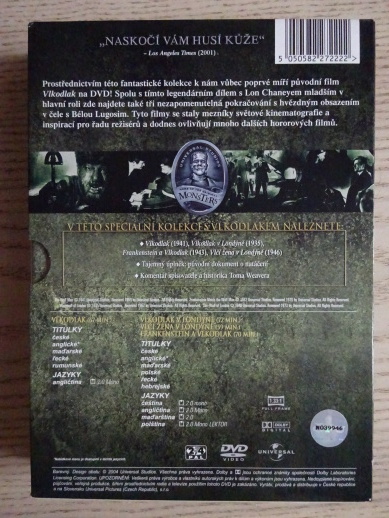 VLKODLAK, KOLEKCE HORORŮ S VLKODLAKEM, DVD FILM