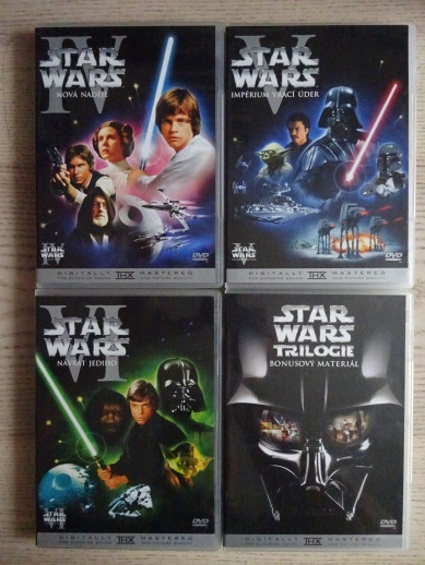 STAR WARS TRILOGY, 4X DVD FILM