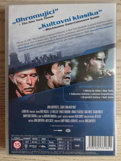 ÚTĚK Z NEW YORKU, DVD FILM